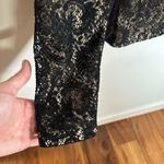 EXPRESS  Tricot Black Lace V-Neck Long Sleeve Top Size M Photo 3