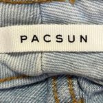 PacSun Blue Cream Two Tone Color block Patch Work Denim Mom Jeans Size 22 Photo 6