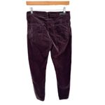 AG Adriano Goldschmied  Stevie Ankle High Rise Corduroy Jeans Burgundy 30R Photo 1
