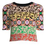 Alice + Olivia Ciara Knitted Crop Sweater Top Photo 0