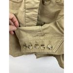CAbi Canvas Camp Jacket Womens Size XS Beige Cotton Button Long Sleeve #5477 Photo 5