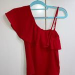 Lily White  size small red blouse Photo 0