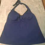 Lands' End  Womens Size 12 Blue Halter Tankini Top Photo 0