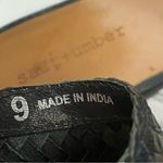 Salt + Umber Black Woven Leather Weaves Mules Slip On Flats Women’s 9 Feminine Photo 11