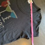 Isaac's Designs Girls Night Out Shirt Womens Small Embellished Cocktails McBling Black Photo 11