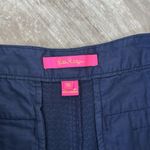Lilly Pulitzer  Shorts 5” Buttercup Scallop Hem Navy Blue Textured Shorts 10 Photo 3