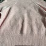 Free People  pink ribbed mock neck bishop long sleeve sweater size medium Photo 1