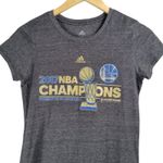 Adidas  Womens Gray‎ 2017 NBA Champions Golden State Warriors T Shirt Medium Photo 2