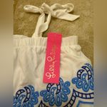Lilly Pulitzer NWT Benita Top white blue scallop women’s size XL Photo 9