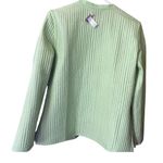 Appleseeds petites size PM reversible jacket paisley to lime green. Quilted Green Photo 3