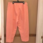 Liz Claiborne  Lizsport Wrinkle Free Michaela Linen Trouser Pants‎ Orange pink 12 Photo 1