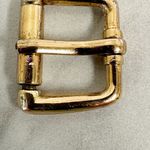 Small Gold Tone Roller Simple Basic Belt Buckle Photo 4