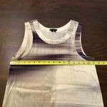 Theory  cream & gray silk sleeveless mini dress size S Photo 10