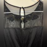 ECI  New York‎ Y2K Beaded Mesh Black Taffeta Cocktail Dress Size 10 Photo 3
