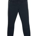 Vince Dylan Side Stripe Skinny Tuxedo Style Jeans Black Size 26 Photo 4