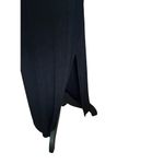 Chico's Travelers By Grommet Maxi Dress Turtle Neck Gold Studs Side Slit US M Photo 7