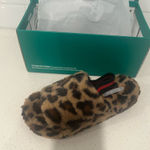 Lauren Lorraine Leopard Print Fuzzy Slippers by  Size 8 Photo 0