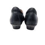 Think Square Toe Block Heels Leather Pumps Comfort Shoes Slip On Black Size 37 Photo 4