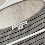 James Perse  Tshirt cotton striped short sleeve womens Gray (large) basic casual Photo 1