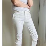 Y2K Cargo Capri Pants in Cream Size 4 Military Style Cropped Designer Nila Lotan White Photo 3