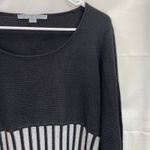 Marc New York women's black gray long sleeve soft stretch knit knee scoop dress Photo 2