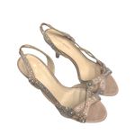 Pelle Moda Aurora Borealis Crystal Embellished Rose Gold Evening Sandals Size 8 Photo 3