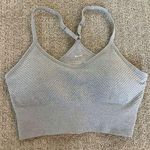Pro-Fit  Gray Ribbed Racerback Padded Bralette Large Photo 0