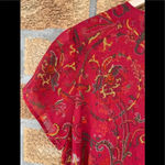 emanuel ungaro silk dress sz 14 Red Photo 6