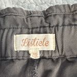 Listicle  Women's Gray High Rise Paper Bag Waist Straight Leg Pants Photo 1