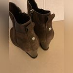 Nine West women Brown Suede platform Curtis wedge boots size 8 Photo 3