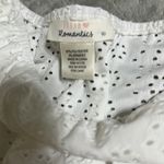 Urban Romantics  white eyelet smocked crop top size XL Photo 4