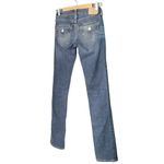 True Religion Slim Straight Back Flap Jeans Island Song Wash Women’s Size 26 Photo 5