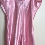 Cacique vtg  90s ladies pink button up nightie babydoll romper size small sexy Photo 9