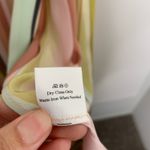 We Are LEONE Contrast Maxi Cardigan Striped Tie Dress Womens Large Medium Silk Pink Photo 13