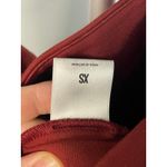 EXPRESS  XS High Waisted Flare Leggings Stretch Pull On Pants Red‎ Brick Photo 5