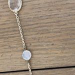 Loft  long gold chain necklace with stones and rhinestones Photo 3