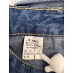 Distressed Jeans Embellished Ripped Denim Colorful Accents Size M/L Blue Photo 8