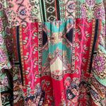 Johnny Was NWOT  Floral Silk Long Sleeves Tunic Dress Multicolor Bohemia Size S Photo 8