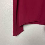 Monteau Burgundy High Neck Dress Top with Longer Length on Sides Size M Photo 1