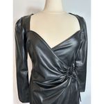 ZARA  Black Pleather Dress Size Small Photo 3