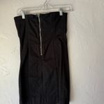 joe's jeans Joe’s Jeans Y2k Black Strapless Mini Dress Size M Cotton Blend Zip‎ Back Tube Photo 3