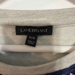 Lane Bryant  navy gray striped lace sz 14/16 Photo 2