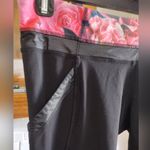 Lululemon Chase Me Crop Black Secret Garden Leggings Photo 1