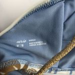 Aerie  Womens Bandeau Bikini Top Palm Print Strappy Back Size M Photo 3