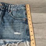 Garage  Denim Festival Cheeky Shorts Size 07 28 Distressed High Rise Fray Hem Photo 6