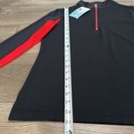 EIS Cool Sun Shirt Long Sleeve 1/4 Zip Equestrian Shirt Black Red Size‎ Small Photo 9