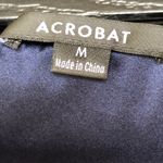 Luxury Blue silk satin Acrobat beacon sleeveless hoodie Size M Size M Photo 2