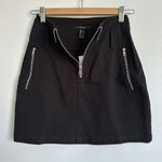 black goth grunge skirt silver hardware zipper Photo 1