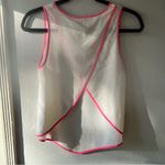 Yumi Kim •NWT•White Silk Tank Top with Pink Trim•Sz S Photo 1