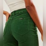 ROLLA’S East Coast High Rise Flare Green Corduroy Pants Size 26 Photo 1